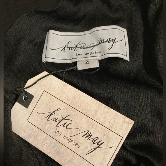 Katie May Madison Black Twist Back Gown - Sz 4 - Picture 7 of 9